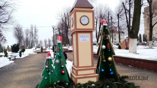 Участие в районном конкурсе на «Лучшую новогоднюю композицию».