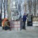 Подготовка памятников и памятных знаков ко Дню Победы.